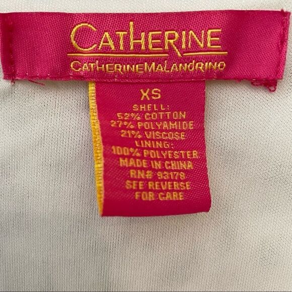 Catherine Maldonado XS White Eyelet Angel BOHO Flowy Flared Sleeves Blouse - Picture 7 of 8